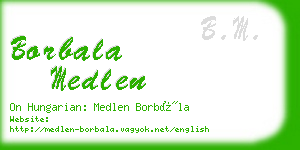 borbala medlen business card